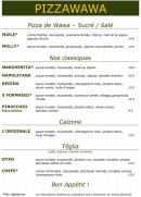 Menu Pizzawawa - Les classiques, calzone et tégila