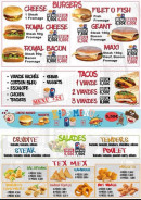 Menu Chicken times - Les burgers, salades et tex mex