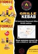 Menu Grill Kebab - Carte et menu Grill Kebab Castres