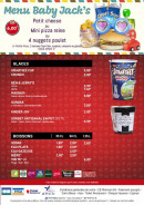 Menu Jack's Express - Menu enfant et boissons