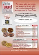 Carte et menu de Tartes Fouquet à Castelnau de Levis — Les tartes sucrées et salées