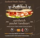 Menu BollyFood - Le sandwich poulet tandoori