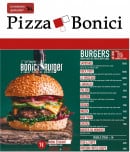 Menu Pizza Bonici - Les burgers