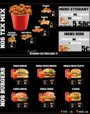 Menu Ôpetit Creux - Les burgers et tex mex