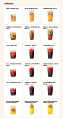 Menu Burger King - Les boissons