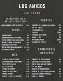 Menu Los Amigos - La carte