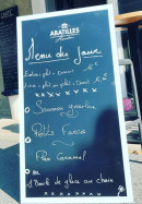 Menu O'Charmand - Exemple de menu
