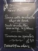 Menu Le Week-End - Un exemple de menu du jour