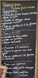 Menu Le Pastel - Exemple de menu