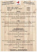 Carte et menu de La Rôtisserie Montalbanaise à Montauban — Les entrées , plats et desserts