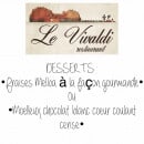 Menu Le Vivaldi - Desserts