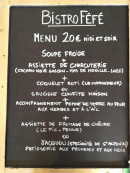 Carte et menu de Bistro Fėfė à Saint Antonin Noble Val — Menu à 20€