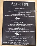 Carte et menu de Bistro Fėfė à Saint Antonin Noble Val — Les plats