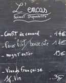 Menu L'encas - Exemple de menu