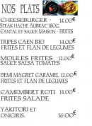 Menu Fourchettes et Cie - plats