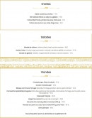 Carte et menu de Brasserie De Montbeton à Montbeton — Les entrées, salades et viandes