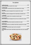 Menu Au point gourmand - Pizzas