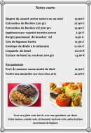 Menu Au point gourmand - Plats et poissons 