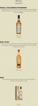 Menu Cave les Quilles - Spiritieux page 9