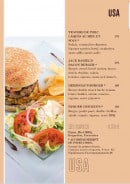 Menu Dakota du Sud - Burgers et sauces 