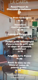 Menu L'occasione - La carte