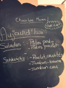 Carte et menu de La Petite Boulangerie à Toulon — Exemple de menu