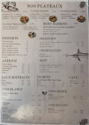 Carte et menu de La poissonnerie à Toulon — Les plateaux