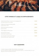 Carte et menu de Lido de Toulon à Toulon — Les viandes