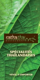 Menu Nathathaï Restaurant - Carte et menu Nathathaï Restaurant  Toulon