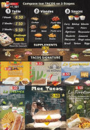 Menu Street Gourmet - Les tacos