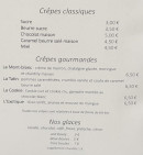Menu Tipoune - Les crêpes