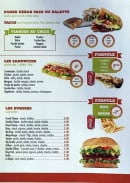 Menu Casa Royale - Kebab, sandwiches et burgers 