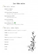 Menu Variations autour du thé - Les thés noirs