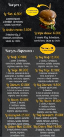 Menu Crêpes 4 You - Les burgers et burgers signatures