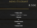 Menu Crêpes 4 You - Menu étudiants