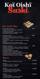 Menu Koï Oishï Sushi - Les menus et box