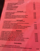 Menu Le Golfe Plage - La carte