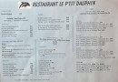 Carte et menu de Le p’tit dauphin à Six Fours les Plages — La carte