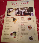 Carte et menu de O'Grill d'Asie à Six Fours les Plages — Les entrées, soupes, ...
