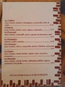 Carte et menu de Ô tout va bien à Six Fours les Plages — Les pizzas (suite)