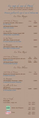 Carte et menu de Brasserie Le France à La Valette du Var — Les vins