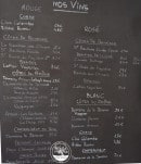 Menu Casa Antonin - Les vins