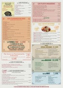 Menu Chez le Brasseur - Moules frites, pizzas, plats,...