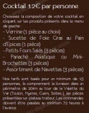 Menu La Maison du Gourmet - Le cocktail verrine