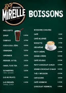 Menu Brasserie Mireille - Les boissons