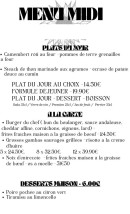 Carte et menu de Le Dionysos à Bormes les Mimosas — Menu midi