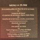 Carte et menu de La Côte à L'Os à Cavalaire sur Mer — Menu à 29.9€