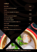 Carte et menu de Le Cygne d’Asie à Cavalaire sur Mer — vapeur