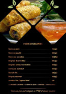 Carte et menu de Le Cygne d’Asie à Cavalaire sur Mer — hors d'oeuvre