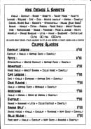 Carte et menu de Au Petit Gourmand à La Londe les Maures — Crèmes, sorbets et coupes glacées